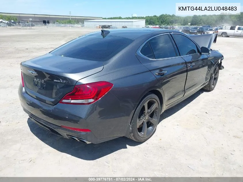 2020 Genesis G70 2.0T Awd VIN: KMTG44LA2LU048483 Lot: 39776781