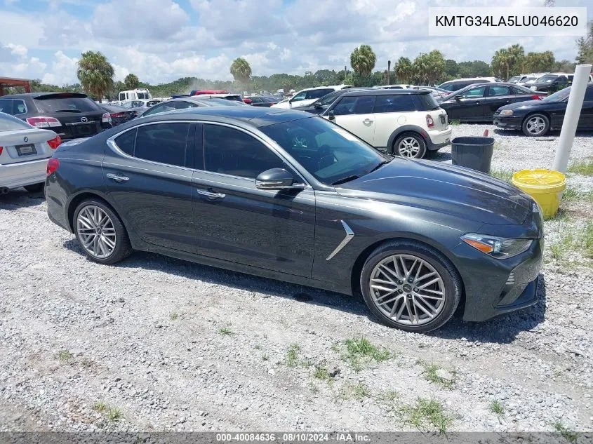 2020 Genesis G70 2.0T Rwd VIN: KMTG34LA5LU046620 Lot: 40084636