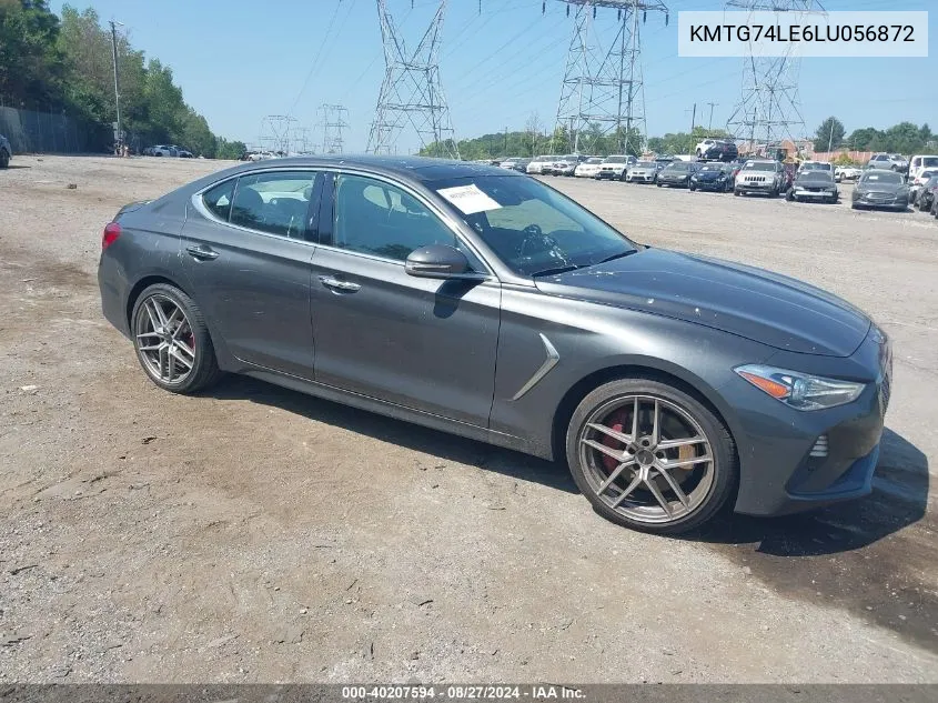 2020 Genesis G70 3.3T Awd VIN: KMTG74LE6LU056872 Lot: 40207594