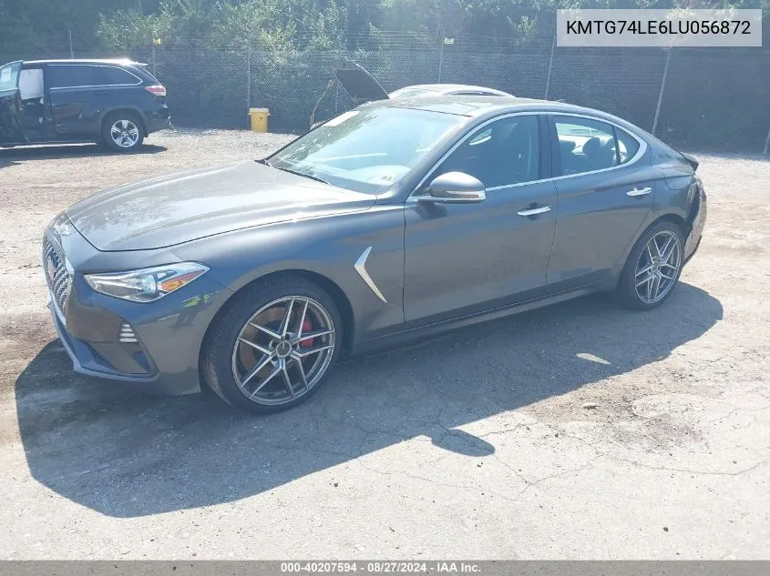 2020 Genesis G70 3.3T Awd VIN: KMTG74LE6LU056872 Lot: 40207594