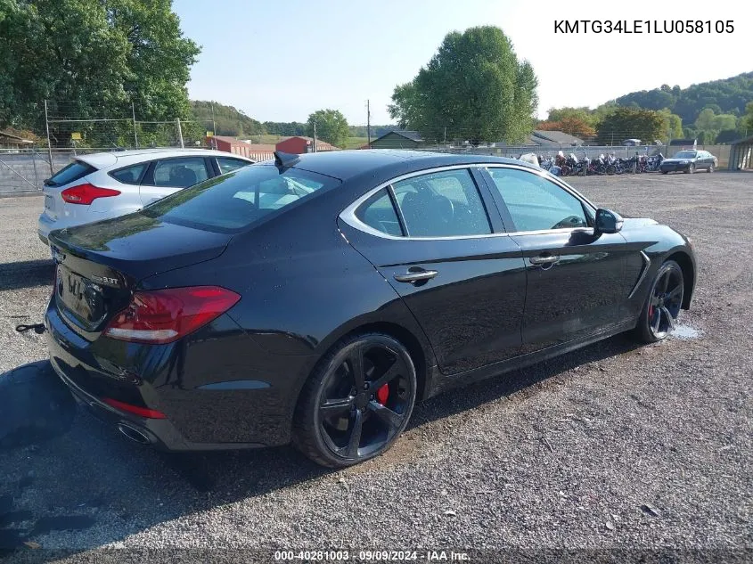 KMTG34LE1LU058105 2020 Genesis G70 3.3T Awd