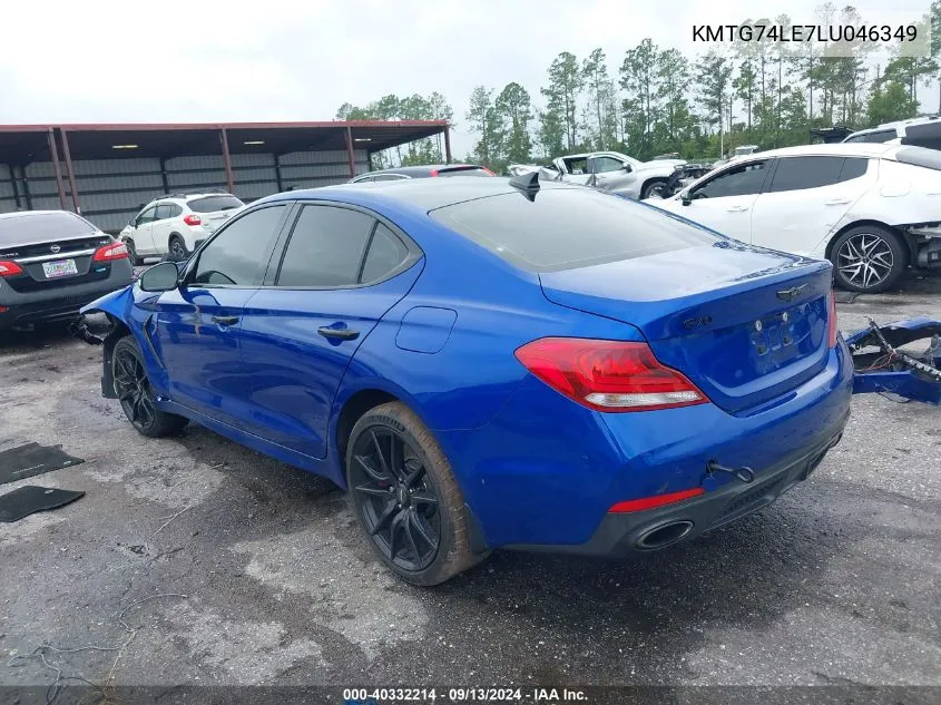 KMTG74LE7LU046349 2020 Genesis G70 Elite