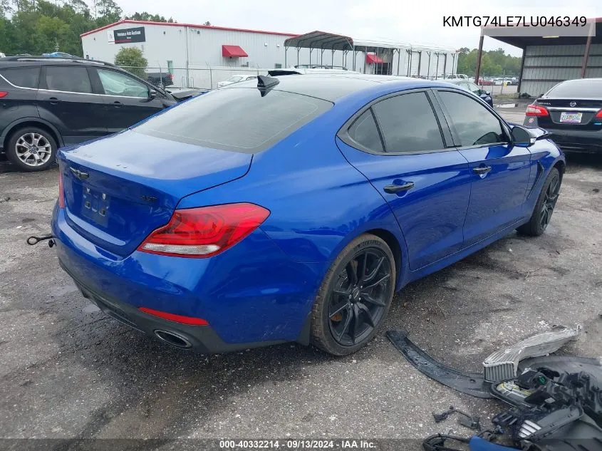 2020 Genesis G70 Elite VIN: KMTG74LE7LU046349 Lot: 40332214