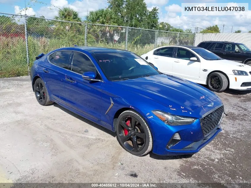 2020 Genesis G70 3.3T Rwd VIN: KMTG34LE1LU047038 Lot: 40485612