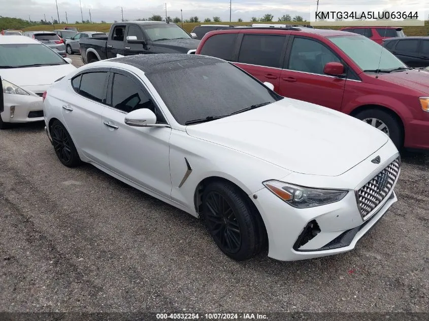 2020 Genesis G70 2.0T Rwd VIN: KMTG34LA5LU063644 Lot: 40532254