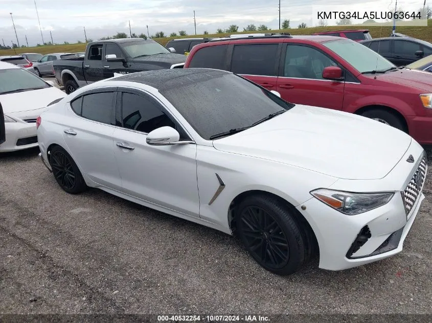 2020 Genesis G70 2.0T Rwd VIN: KMTG34LA5LU063644 Lot: 40532254