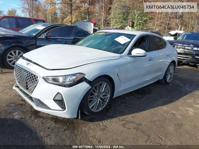 2020 Genesis G70 2.0T Rwd VIN: KMTG64LA5LU045734 Lot: 40776864