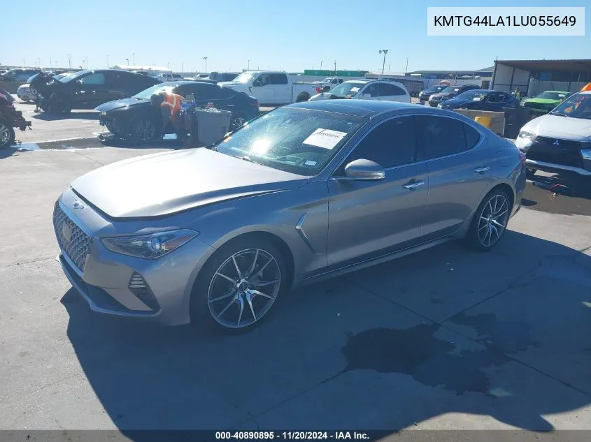 2020 Genesis G70 2.0T Rwd VIN: KMTG44LA1LU055649 Lot: 40890895