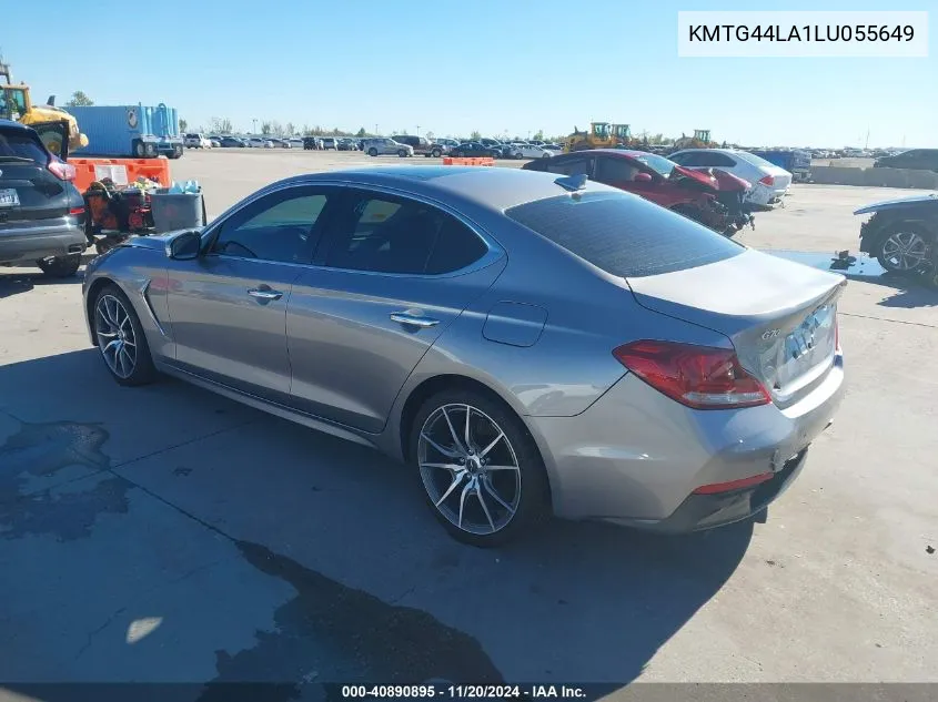 2020 Genesis G70 2.0T Rwd VIN: KMTG44LA1LU055649 Lot: 40890895