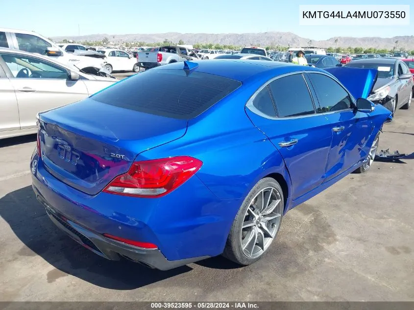 KMTG44LA4MU073550 2021 Genesis G70 2.0T Rwd