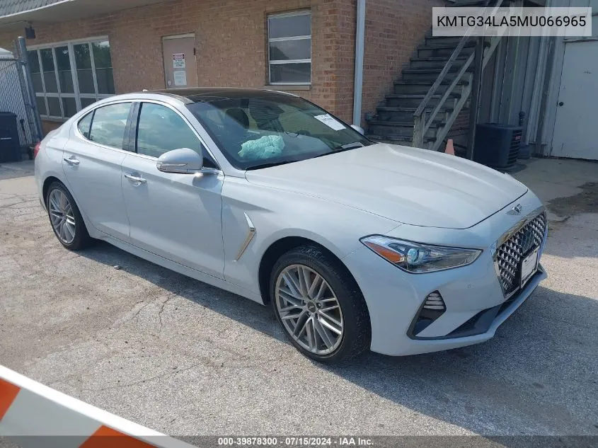 KMTG34LA5MU066965 2021 Genesis G70 2.0T Awd