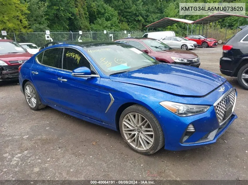 KMTG34LA6MU073620 2021 Genesis G70 2.0T Awd