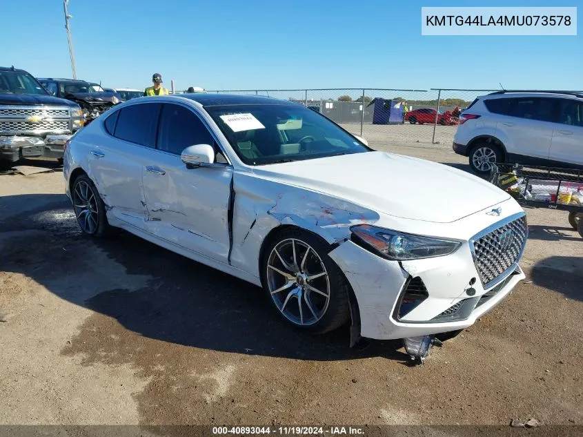 2021 Genesis G70 2.0T VIN: KMTG44LA4MU073578 Lot: 40893044