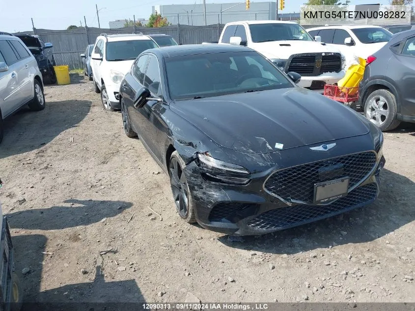 2022 Genesis G70 Sport Advanced/Sport Prestige VIN: KMTG54TE7NU098282 Lot: 12090313