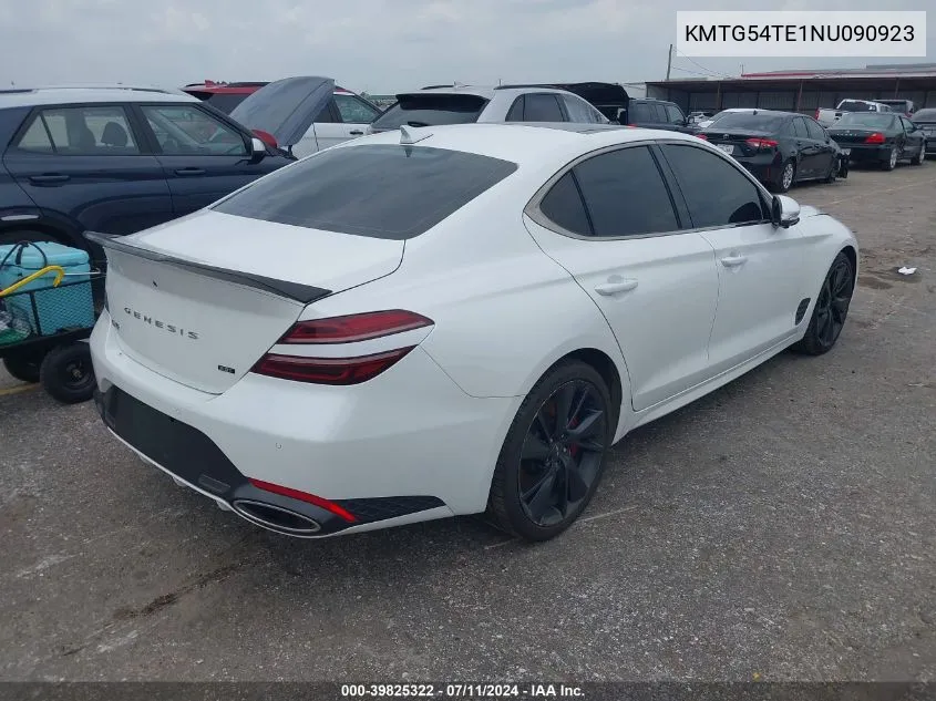 2022 Genesis G70 3.3T Rwd VIN: KMTG54TE1NU090923 Lot: 39825322