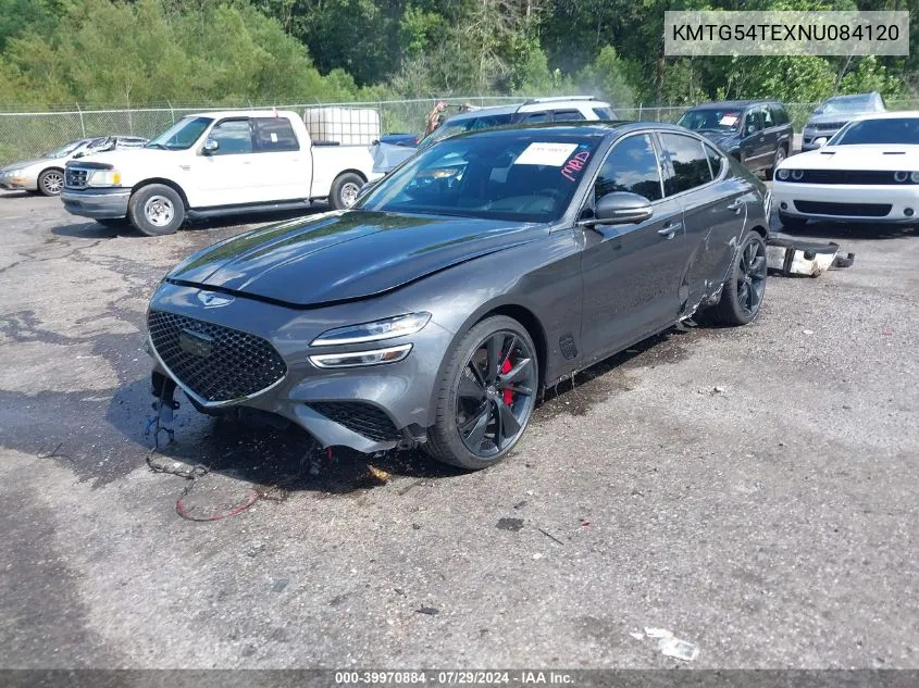 2022 Genesis G70 3.3T Rwd VIN: KMTG54TEXNU084120 Lot: 39970884