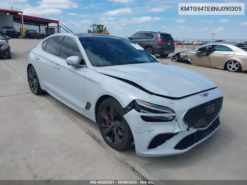 2022 Genesis G70 3.3T Rwd VIN: KMTG54TE8NU090305 Lot: 40282021