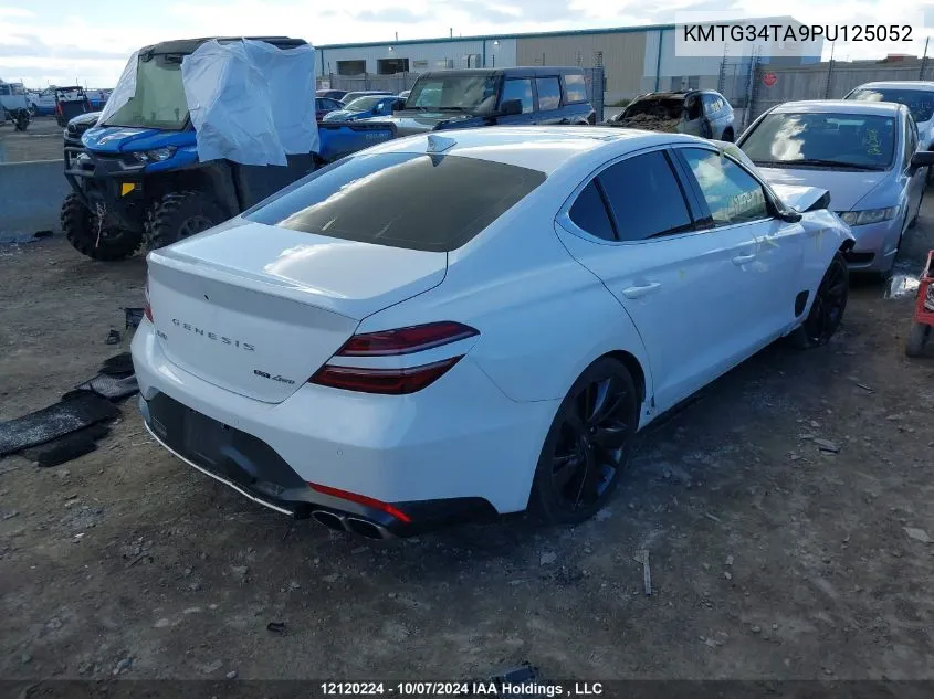 2023 Genesis G70 Prestige VIN: KMTG34TA9PU125052 Lot: 12120224