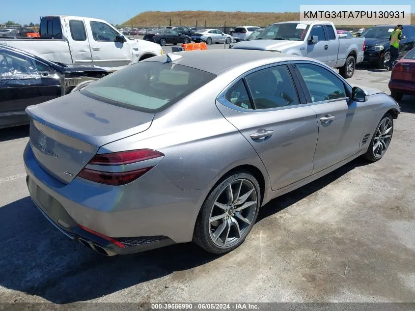 2023 Genesis G70 2.0T Awd VIN: KMTG34TA7PU130931 Lot: 39586990