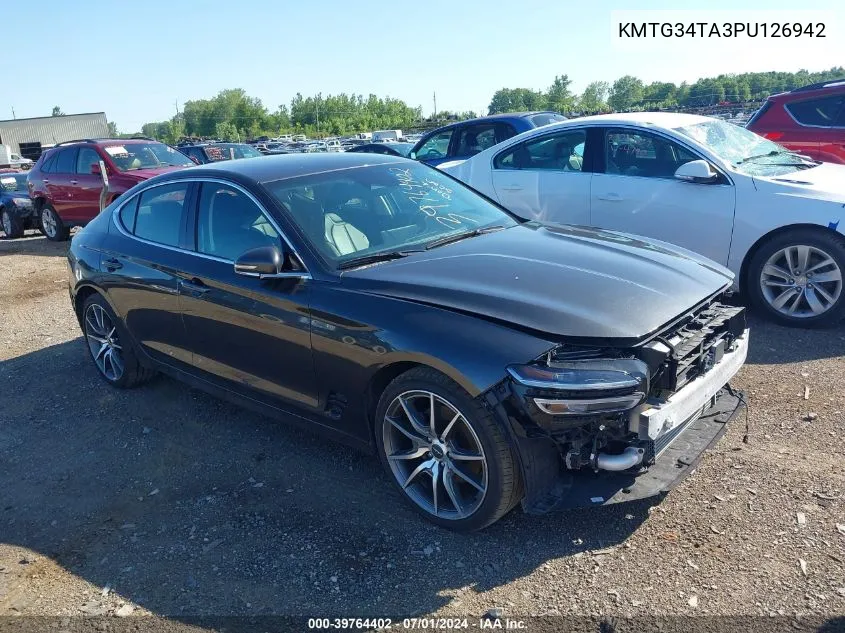 2023 Genesis G70 2.0T Awd VIN: KMTG34TA3PU126942 Lot: 39764402