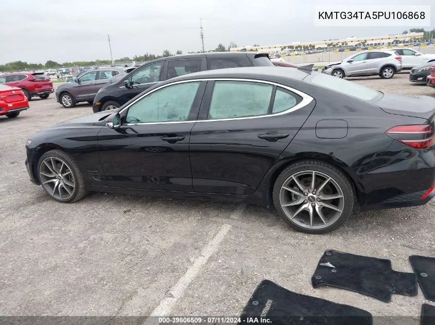 2023 Genesis G70 2.0T Rwd VIN: KMTG34TA5PU106868 Lot: 39806509