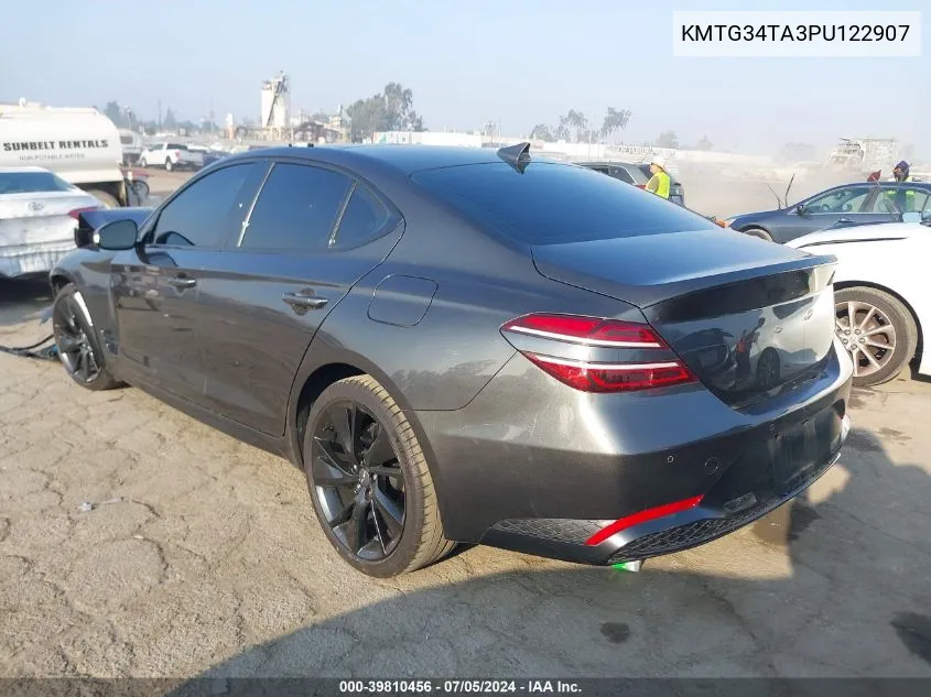 KMTG34TA3PU122907 2023 Genesis G70 2.0T Rwd