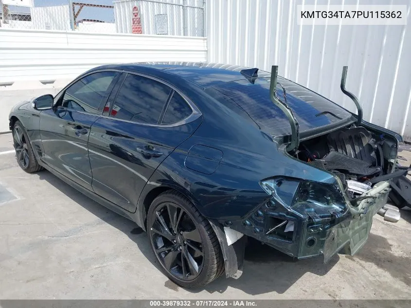 2023 Genesis G70 2.0T Rwd VIN: KMTG34TA7PU115362 Lot: 39879332