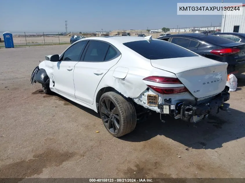 2023 Genesis G70 Prestige VIN: KMTG34TAXPU130244 Lot: 40158123