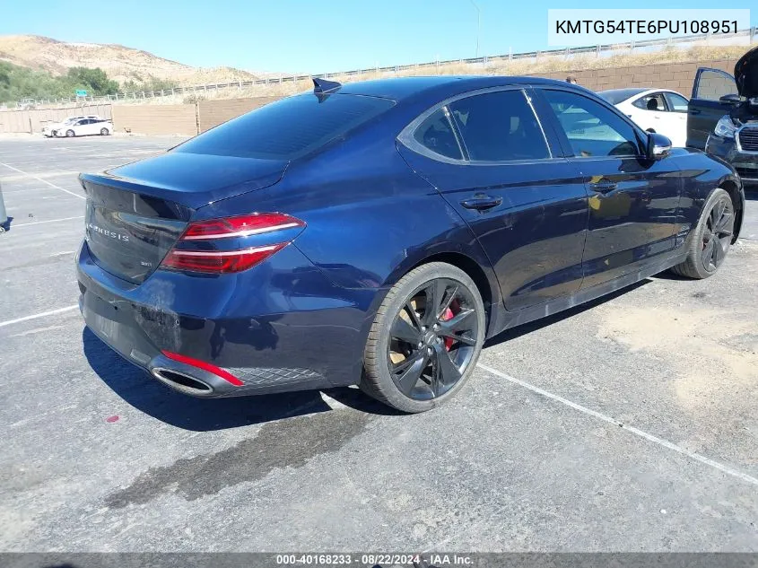 KMTG54TE6PU108951 2023 Genesis G70 3.3T Rwd