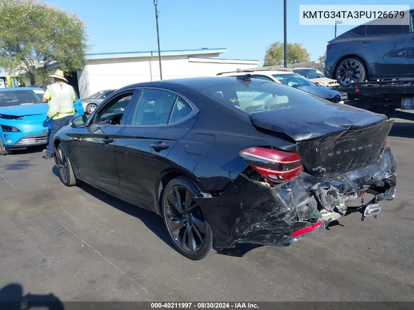 2023 Genesis G70 2.0T Rwd VIN: KMTG34TA3PU126679 Lot: 40211997