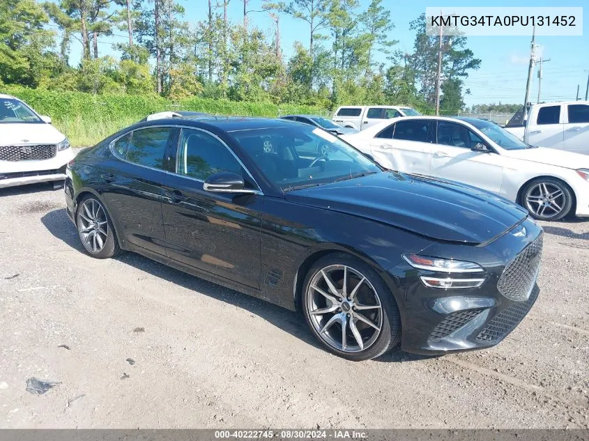 2023 Genesis G70 2.0T Awd VIN: KMTG34TA0PU131452 Lot: 40222745