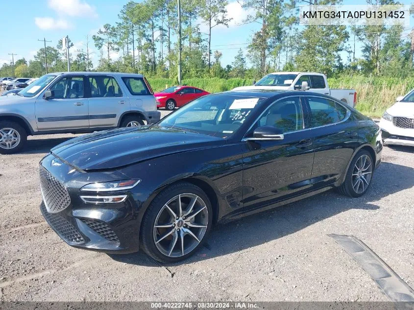 2023 Genesis G70 2.0T Awd VIN: KMTG34TA0PU131452 Lot: 40222745