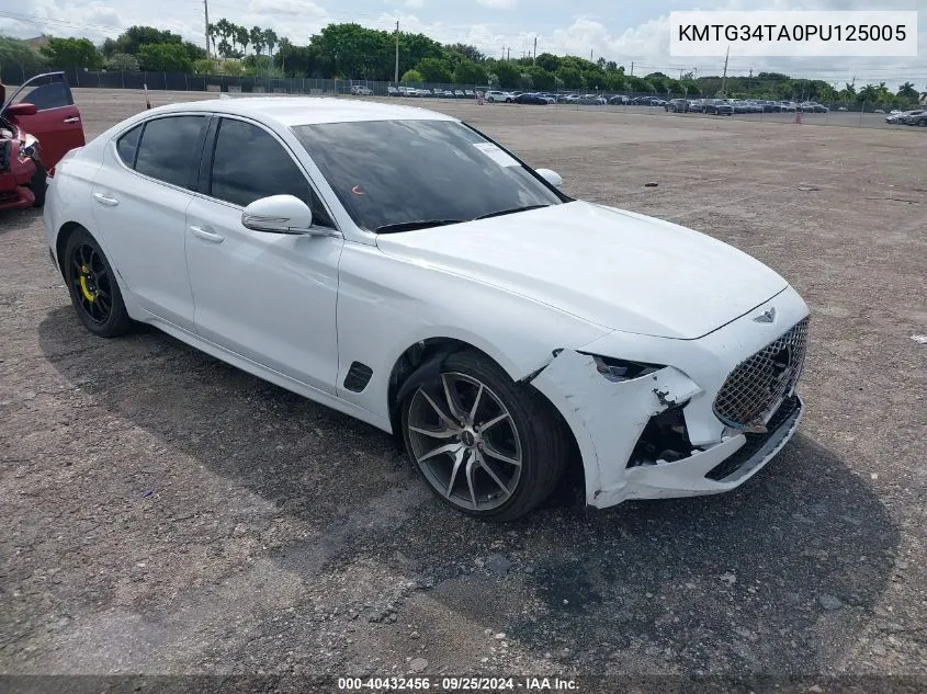 2023 Genesis G70 2.0T Rwd VIN: KMTG34TA0PU125005 Lot: 40432456