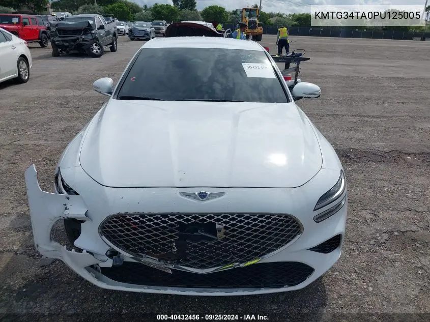 2023 Genesis G70 2.0T Rwd VIN: KMTG34TA0PU125005 Lot: 40432456