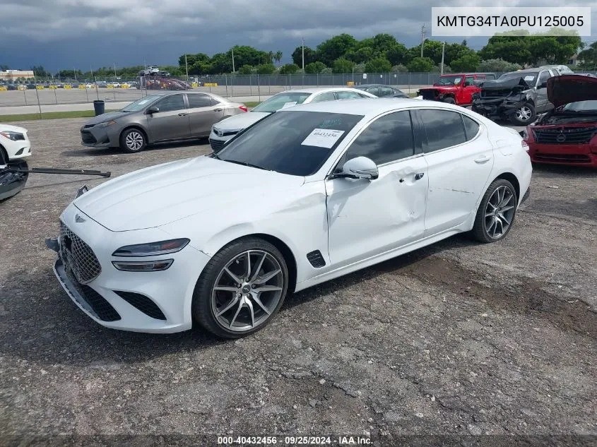 2023 Genesis G70 2.0T Rwd VIN: KMTG34TA0PU125005 Lot: 40432456