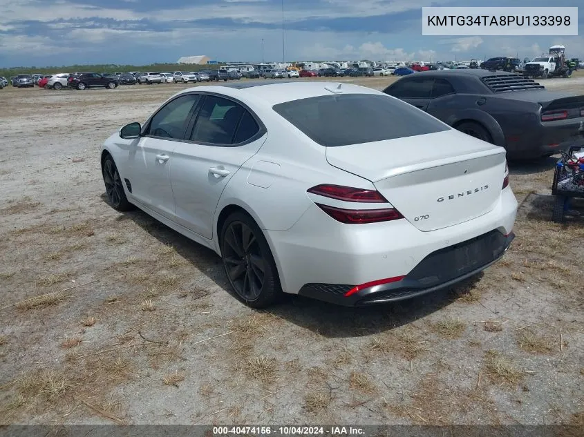 2023 Genesis G70 2.0T Rwd VIN: KMTG34TA8PU133398 Lot: 40474156