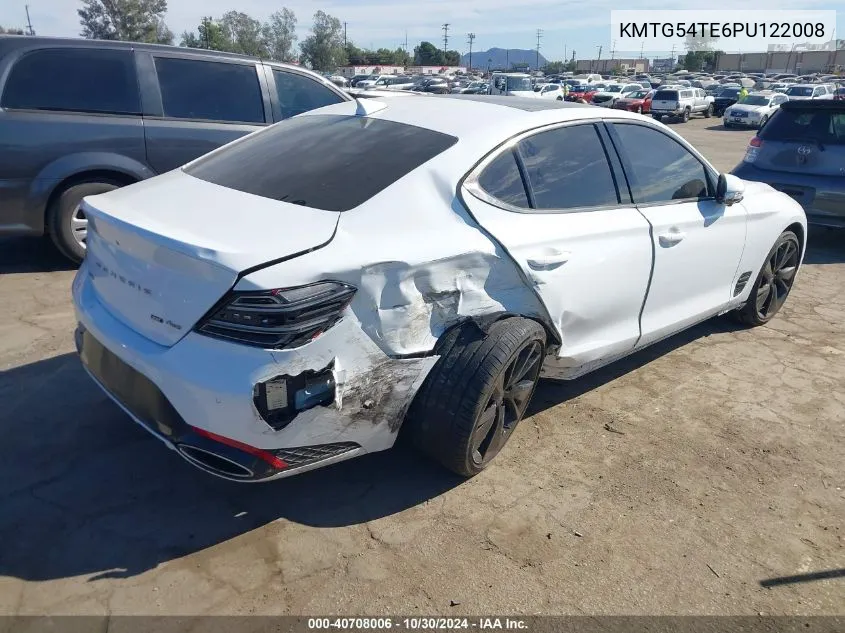 2023 Genesis G70 3.3T Awd VIN: KMTG54TE6PU122008 Lot: 40708006