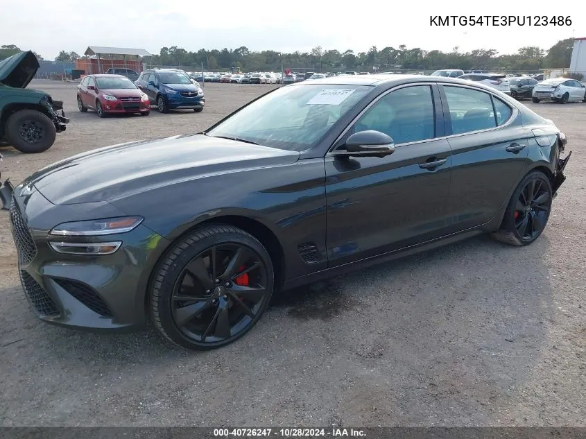 2023 Genesis G70 3.3T Rwd VIN: KMTG54TE3PU123486 Lot: 40726247