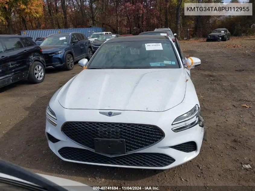 2023 Genesis G70 2.0T Awd VIN: KMTG34TA8PU112955 Lot: 40741694