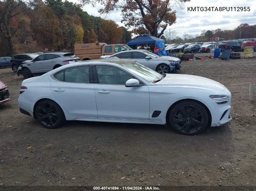 2023 Genesis G70 2.0T Awd VIN: KMTG34TA8PU112955 Lot: 40741694