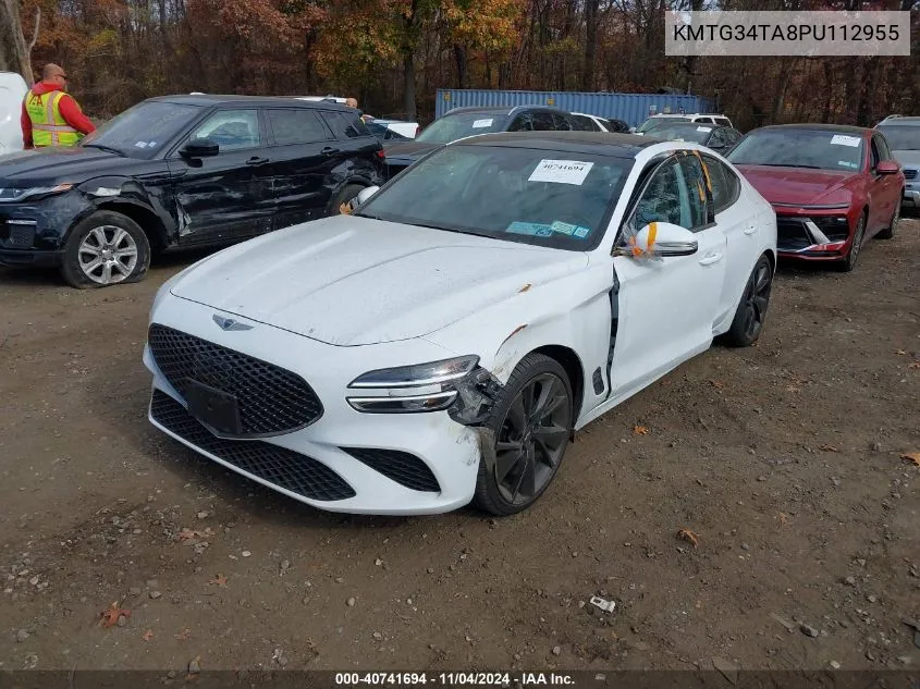 2023 Genesis G70 2.0T Awd VIN: KMTG34TA8PU112955 Lot: 40741694