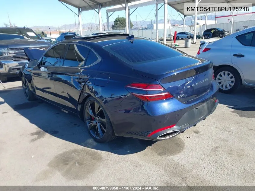 2023 Genesis G70 3.3T Rwd VIN: KMTG54TE8PU125248 Lot: 40799958