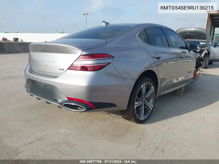 2024 Genesis G70 3.3T Rwd Sport Advanced VIN: KMTG54SE9RU136215 Lot: 39977769