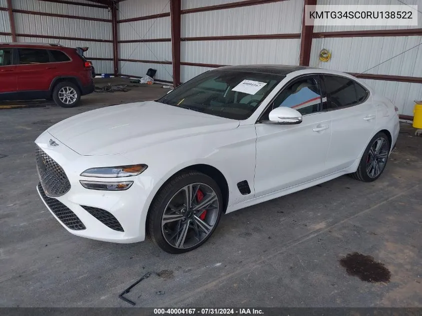 KMTG34SC0RU138522 2024 Genesis G70 2.5T Awd