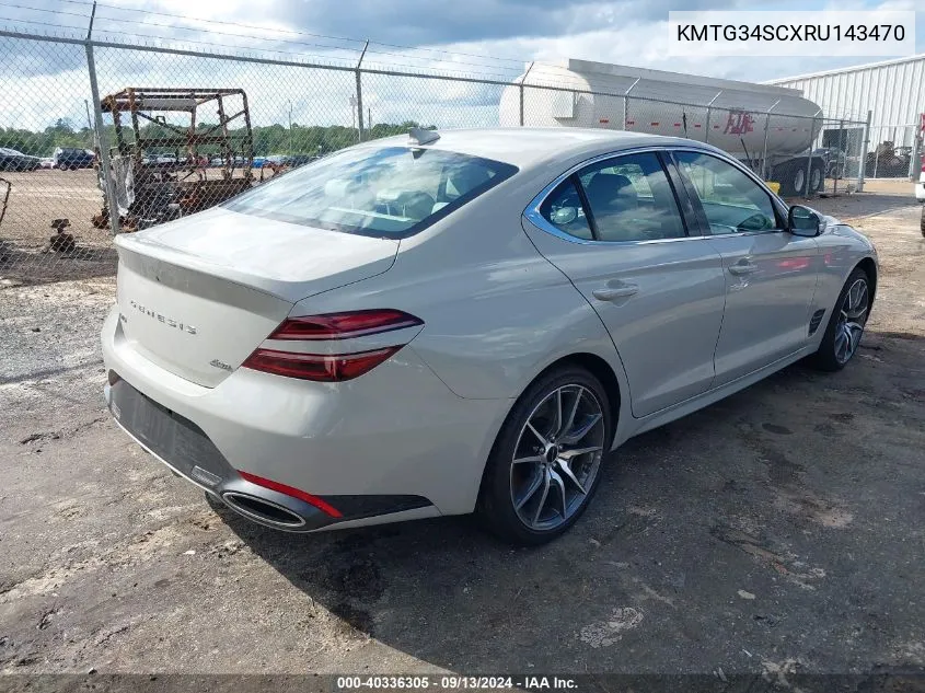 KMTG34SCXRU143470 2024 Genesis G70 2.5T Awd