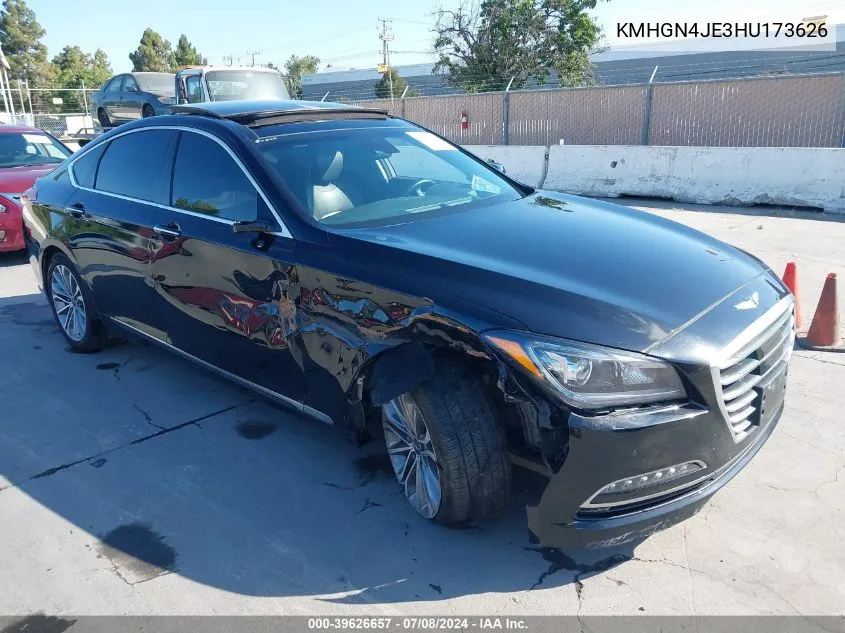 2017 Genesis G80 3.8 VIN: KMHGN4JE3HU173626 Lot: 39626657