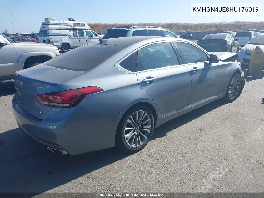 KMHGN4JE8HU176019 2017 Genesis G80 3.8