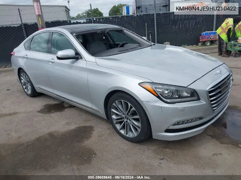 2017 Genesis G80 3.8 VIN: KMHGN4JE9HU210422 Lot: 39659645