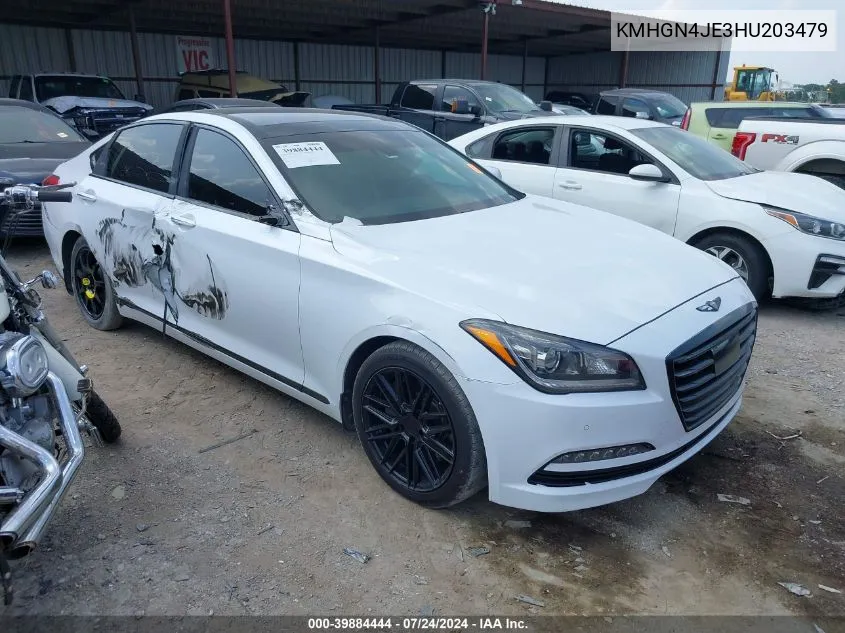 KMHGN4JE3HU203479 2017 Genesis G80 3.8