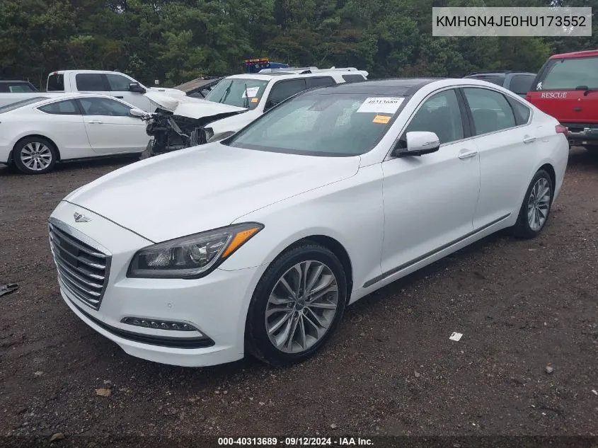 KMHGN4JE0HU173552 2017 Genesis G80 3.8